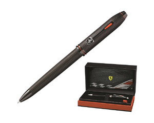 Ручка шариковая Cross Townsend Ferrari Brushed Black цвет чернил черный цвет корпуса черный (артикул производителя FR0042-58)